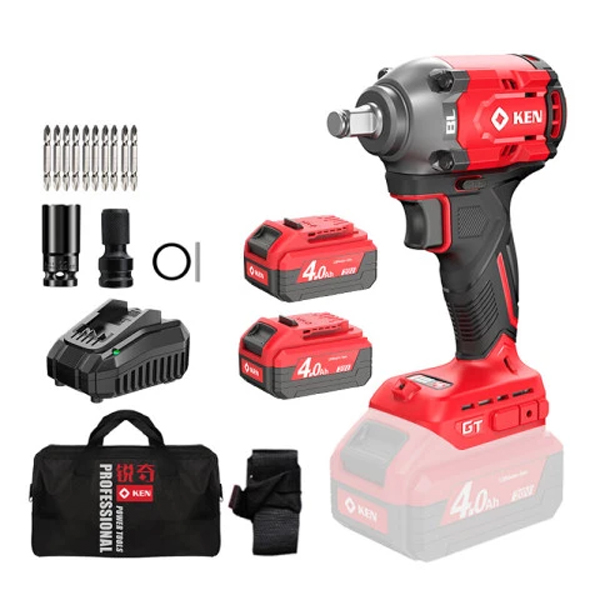 Bộ máy vặn bu lông dùng pin 20V Ken BL7520-40B (2 Pin 4.0Ah, 1 Sạc)