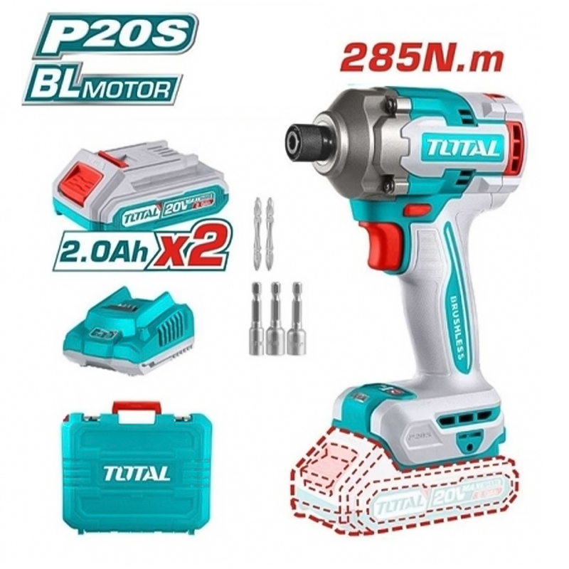 Bộ máy vặn vít dùng pin 20V Total TIRLI2028