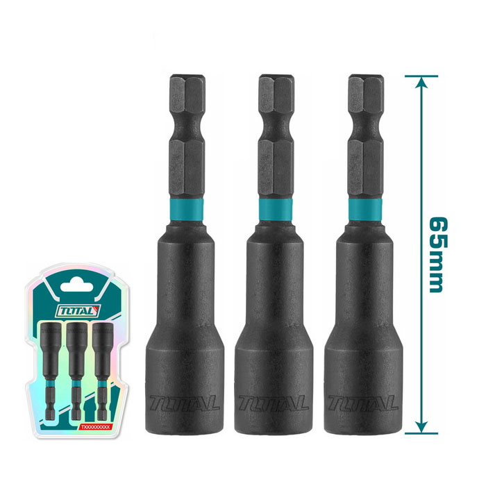 Bộ mũi bắn tôn 3 chi tiết 1/4" Total TAC271431 14mm