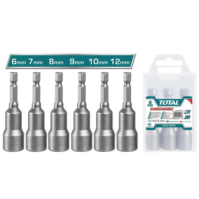 Bộ mũi bắn tôn 6 chi tiết 1/4" Total TAC2765061 6-12mm