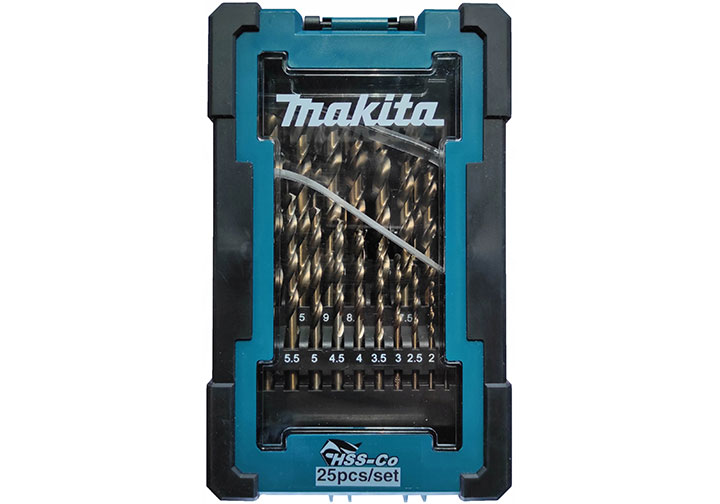 Bộ mũi khoan Inox HSS-CO (25 mũi) Makita D-67577