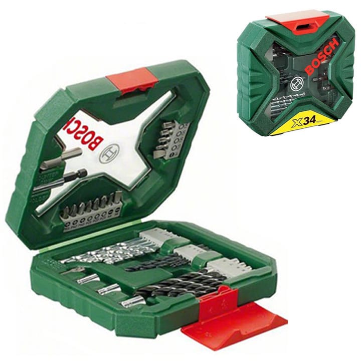 Bộ mũi khoan và vặn vít X-Line 34 chi tiết Bosch 2607010608