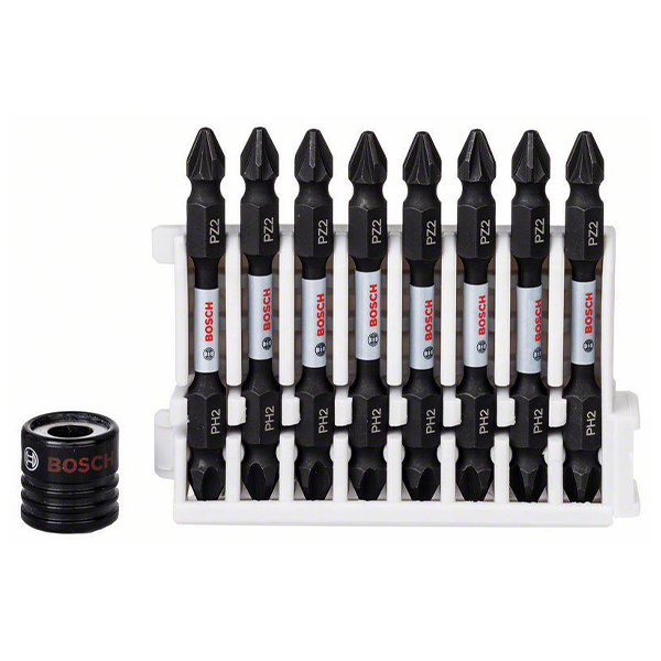 Bộ mũi vít 2 đầu 9 món dài 65 mm Bosch 2608522334