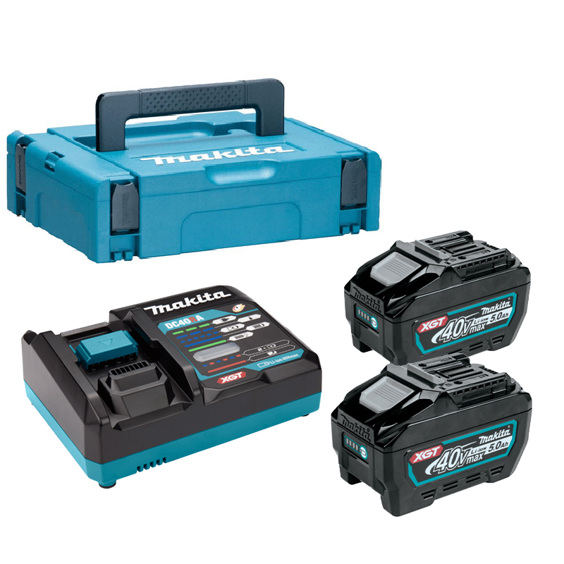 Bộ pin sạc POWERPACK 40V Makita 191V35-5 (2 Pin 5.0Ah, 1 Sạc nhanh)