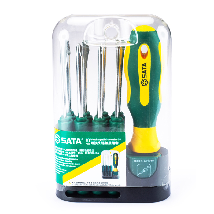 Alternative view of Bộ tuốc nơ vít 10 chi tiết SATA 09345