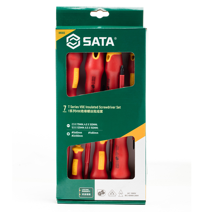 Bộ tuốc nơ vít 7 chi tiết SATA 09303