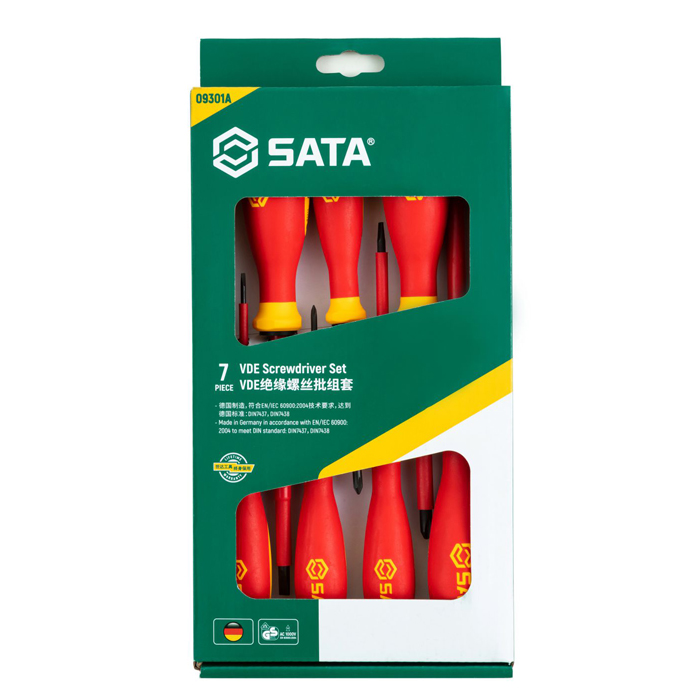 Bộ tuốc nơ vít cách điện 7 chi tiết SATA 09301A