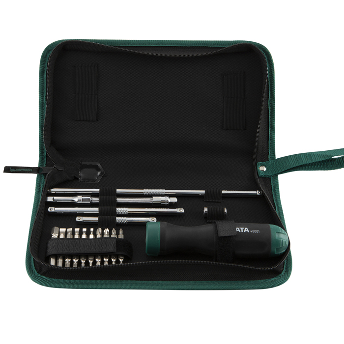 Bộ tuốt nơ vít cần tự động 26 chi tiết Sata 09343