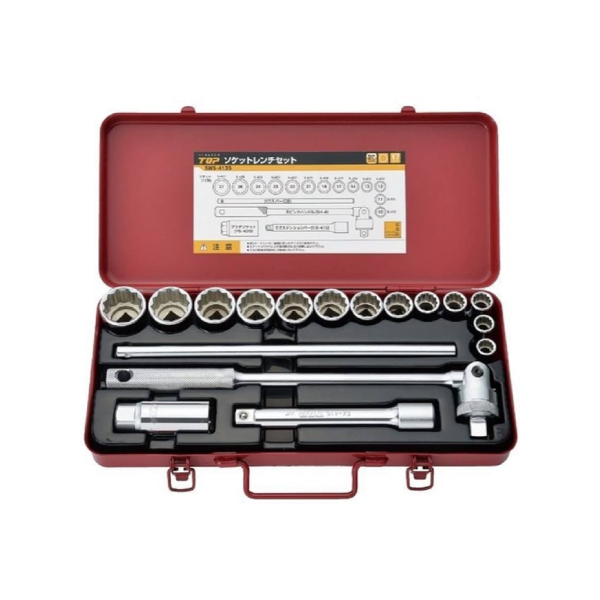 Bộ tuýp 1/2" 18 món TOP Japan SWS-413S