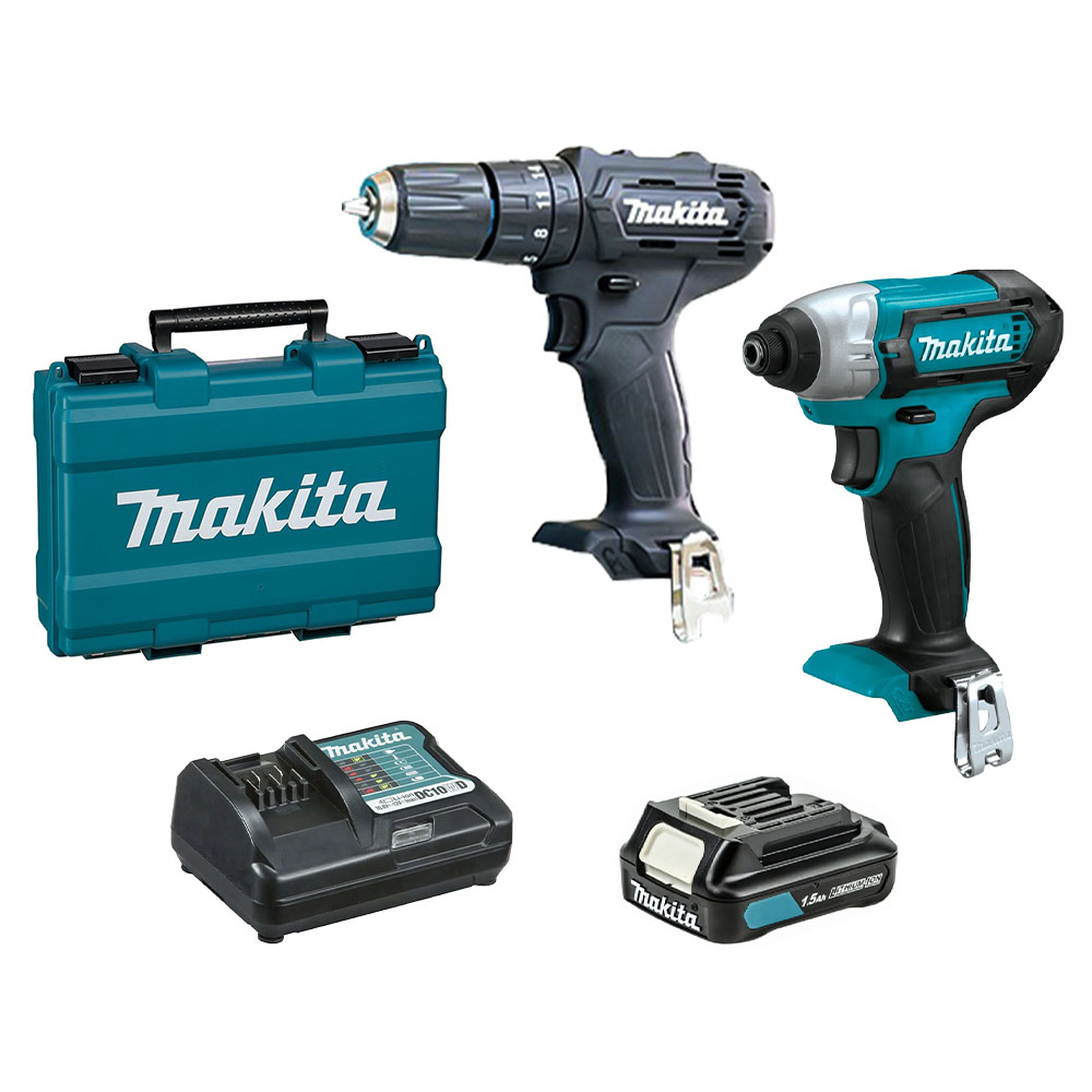 Combo COMKNTD17 - Máy khoan HP333DZB + Pin 12V 1.5Ah + Sạc 12V Tặng Máy vặn vít TD110DZ