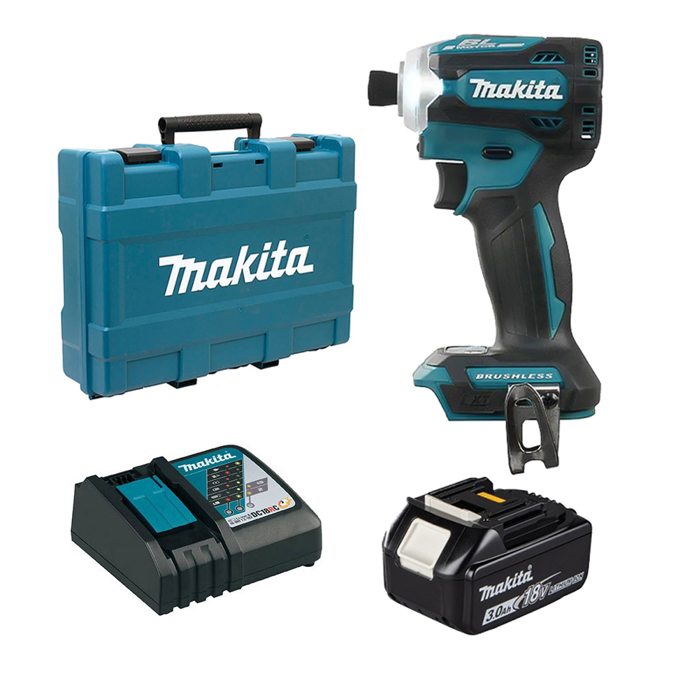 Combo Makita - Máy vặn vít DTD171 - 1 Pin 18V 3.0Ah - 1 Sạc & Valy nhựa