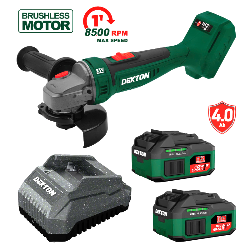 Combo Máy Mài Góc Dùng Pin Dekton M21-AG100CP