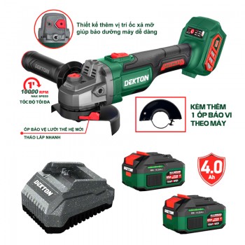 Alternative view of Combo Máy Mài Góc Pin Dekton M21-AG100PLUS (2 Pin 4.0Ah, 1 Sạc)