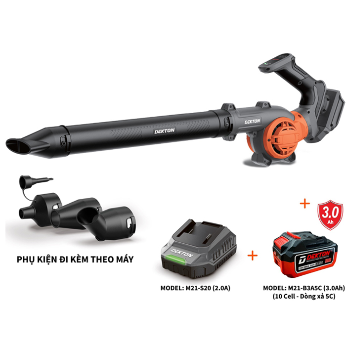 Alternative view of Combo máy thổi bụi dùng pin Dekton M21-TB03