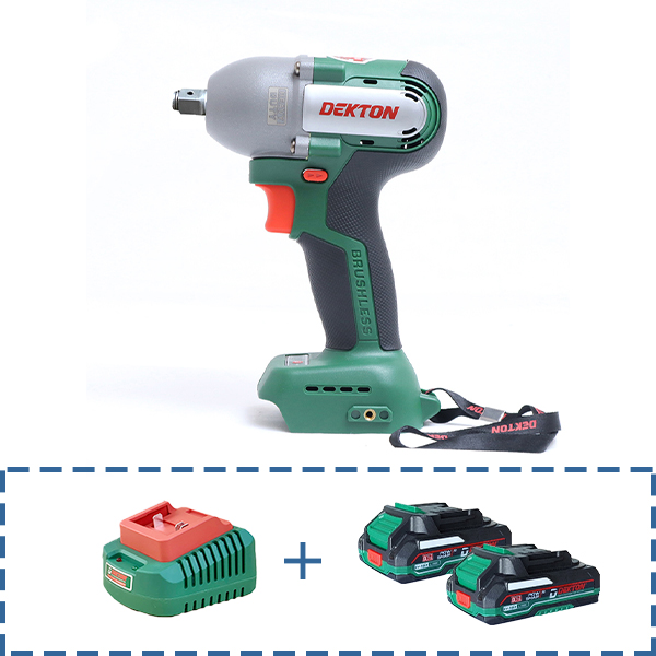 Combo Máy Vặn Bu Lông 2 Trong 1 Dùng Pin Dekton M21-IW380N