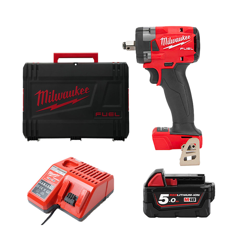 Combo Máy vặn bu lông M18 FIW212 + Pin 18V 5.0Ah M18B5 + Sạc tiêu chuẩn M12-18C