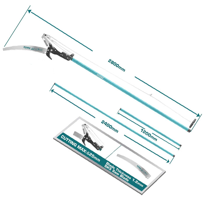 Cưa cắt cành trên cao Total THEPS25281 2.8m