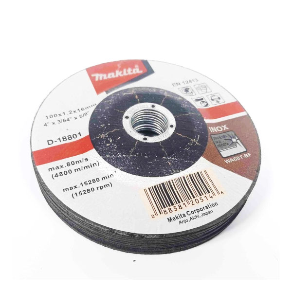 Đá cắt mỏng cho Inox/thép WA60T 100x1.2x16mm Makita D-18801