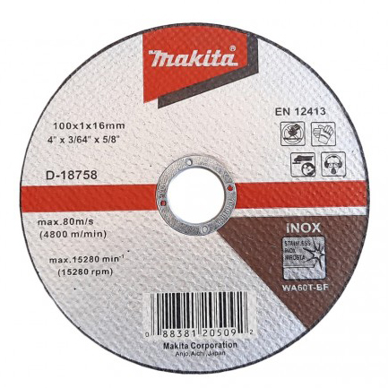 Đá cắt mỏng Makita D-18758 (100mm)