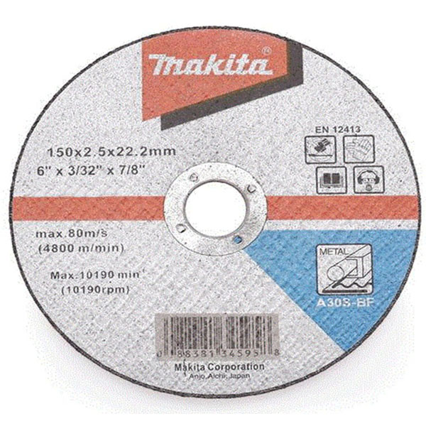 Đá cắt sắt A30S 150x3x22.23mm Makita D-29418