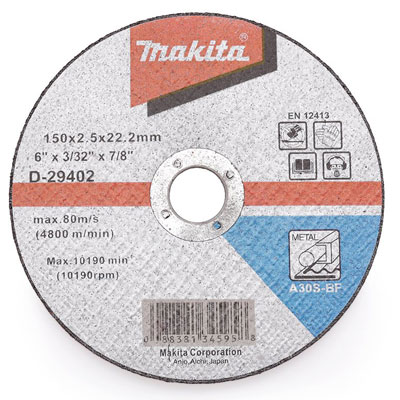 Đá cắt sắt Makita D-29402 150 x 2.5 x 22.2mm