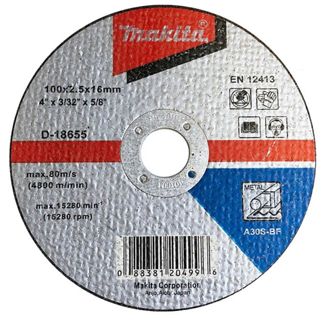 Đá cắt cho kim loại Makita D-18655 100 x 2.5 x 16mm
