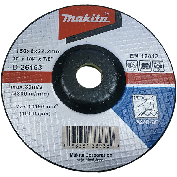 Đá mài kim loại 150x6x22.23mm Makita D-26163