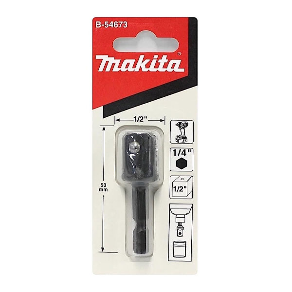 Đầu chuyển vít sang bu lông 1/4 qua 1/2 inch Makita B-54695