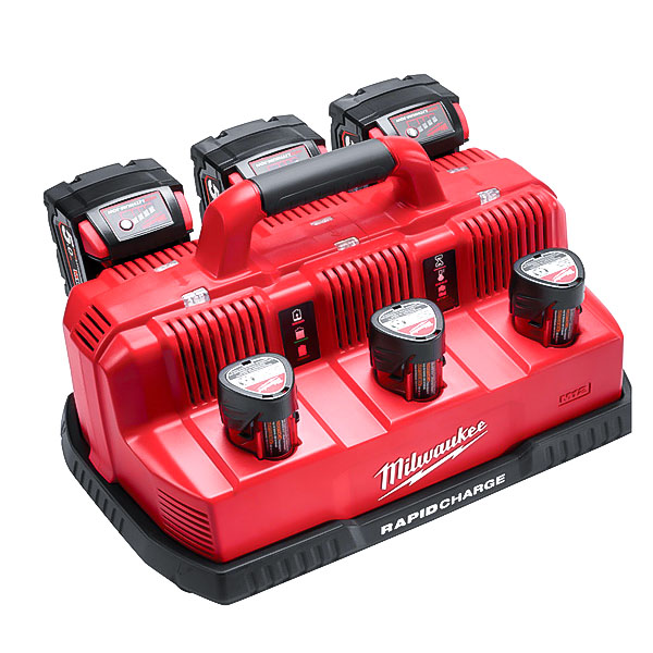 Đế sạc nhanh 12V-18V 6 cổng Milwaukee M12-18C3
