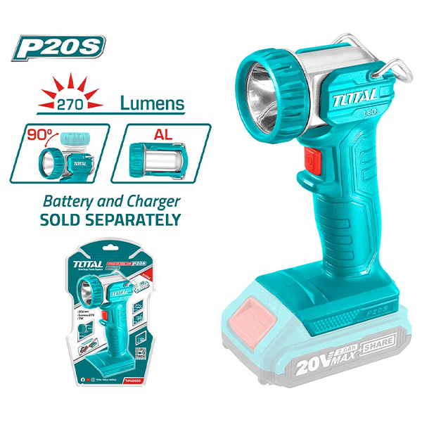 Đèn làm việc dùng pin 20V Total TWLI2038 (Chưa Pin & Sạc)