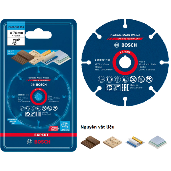 Đĩa cắt đa năng Bosch 2608901196 (76x10mm)
