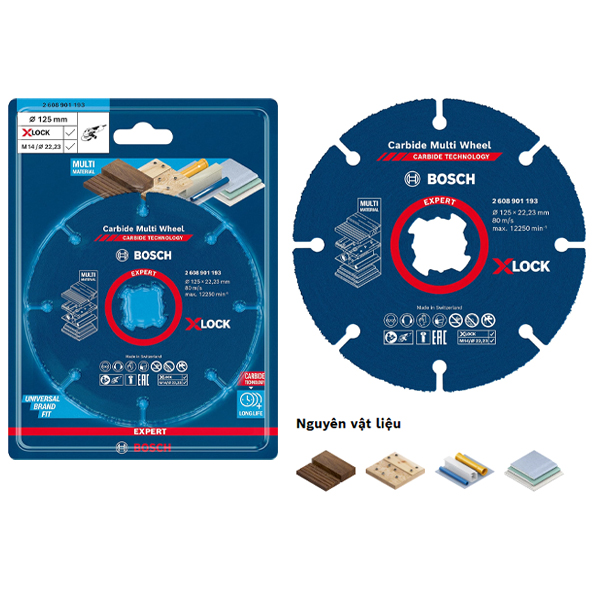Đĩa cưa đa năng X-lock (125mm) Bosch 2608901193