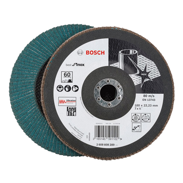 Đĩa nhám xếp P60 180mm Bosch 2608608289