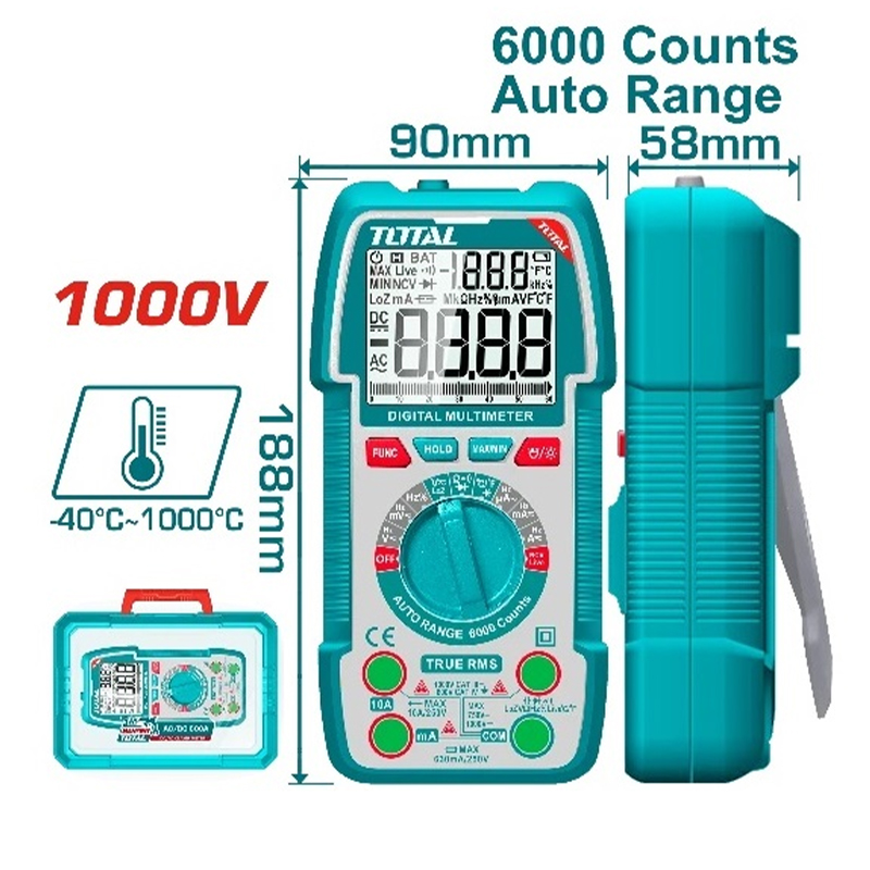 Đồng hồ vạn năng kỹ thuật số Total TMT5310004