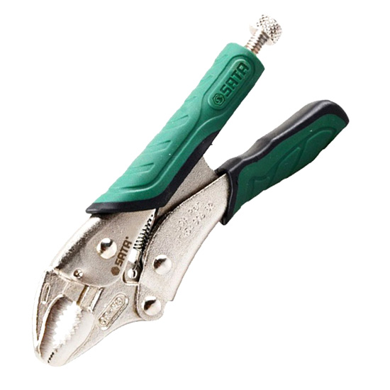 Kềm bấm chết có bao da mũi cong 10in Sata 71107