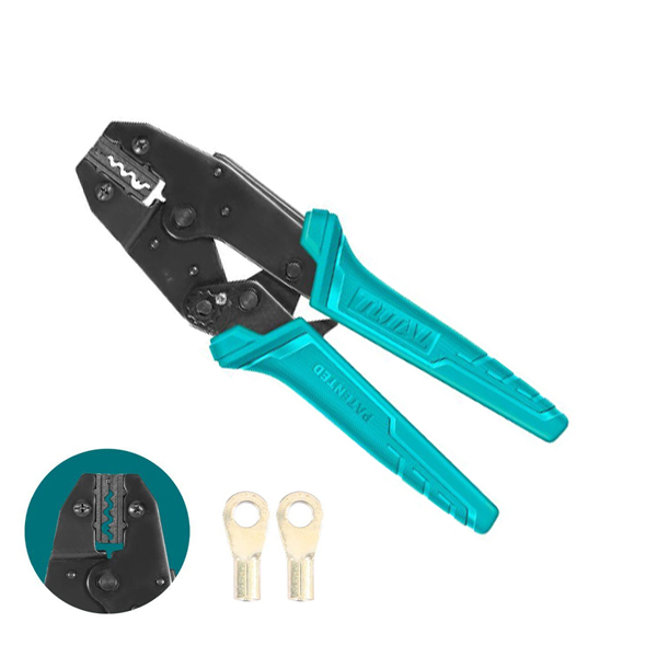 Kềm bấm cos đầu dây không cách điện AWG16-10 Total THCPL1506