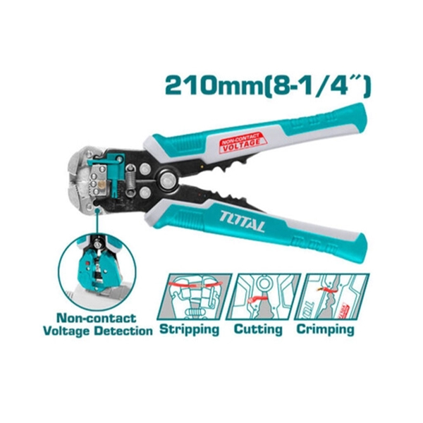 Kềm tuốt dây điện tự động thông minh Total THT152429