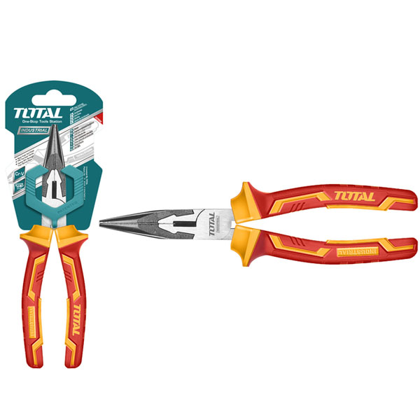 Kìm mũi nhọn cách điện 1000V Total THTIP2381 8"