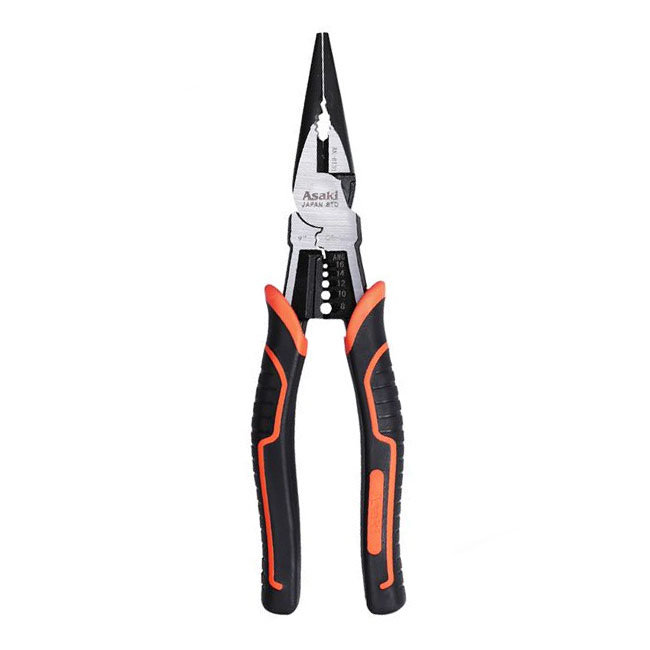 Kìm mũi nhọn đa năng cao cấp Asaki AK-8131 9"