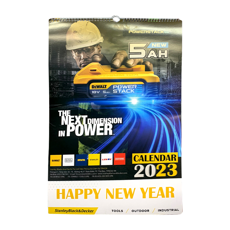 Lịch treo tường SBD DeWalt