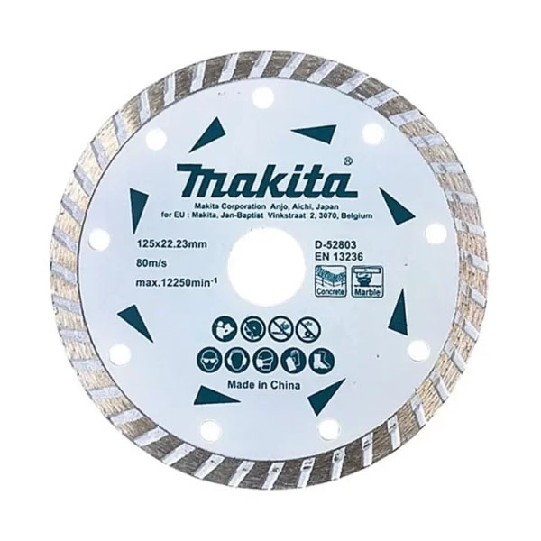 Lưỡi cắt lượn sóng cho đá cẩm thạch 125x22.23mm Makita D-52803