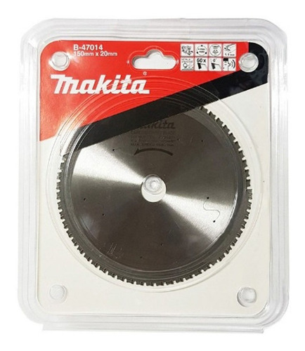 Lưỡi cưa cho inox/kim Ioại Makita B-47014 (150X20X52T)