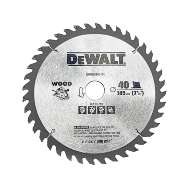 Lưỡi cưa gỗ TCT Dewalt DWA03740-B1 185x25.4mm