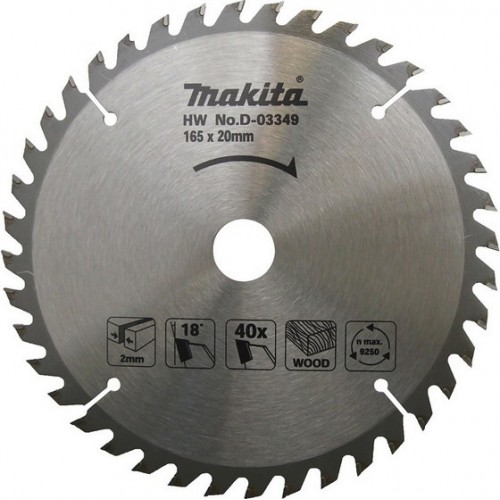 Lưỡi cưa hợp kim dùng cho gỗ Makita D-03349 (165mm)