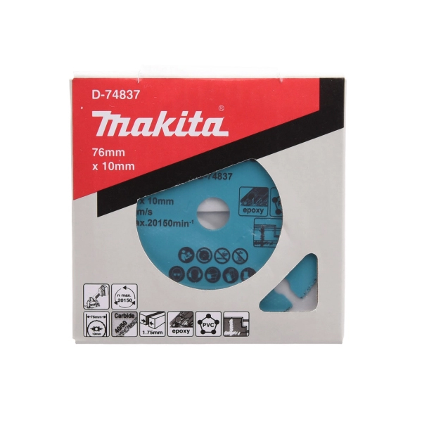 Lưỡi kim cương 76x10mm đa năng cho máy DMC300 Makita D-74837