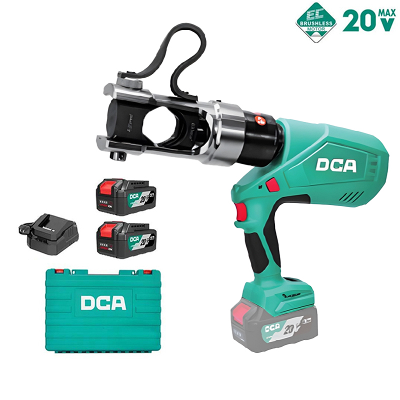 Máy ép cos thủy lực dùng pin 20V DCA ADYH630EM (2 Pin 4.0Ah & 1 Sạc)