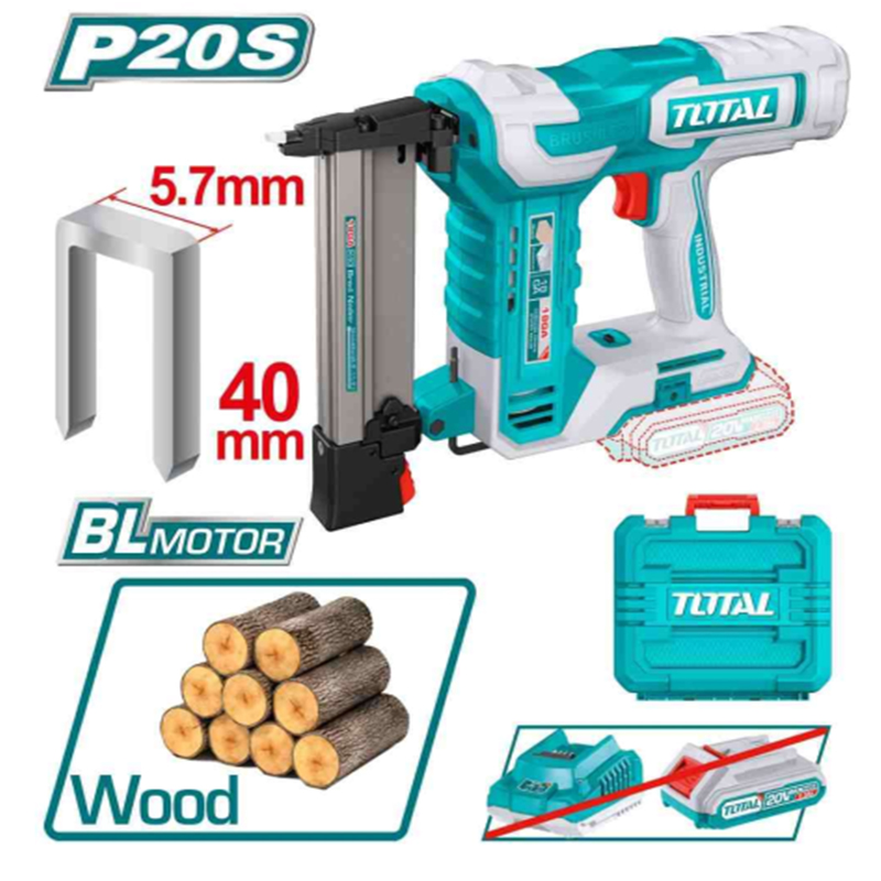 Máy bắn đinh chữ U dùng pin 20V Total TCSNLI6005 (Chưa Pin & Sạc)