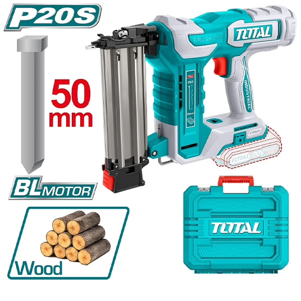 Máy bắn đinh thẳng 50mm dùng pin 20V Total TCBNLI5005 (Chưa Pin & Sạc)