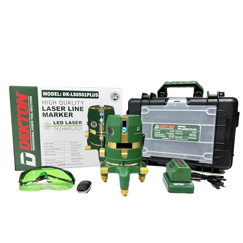 Máy cân mực 5 tia xanh Dekton DK-LS0501PLUS