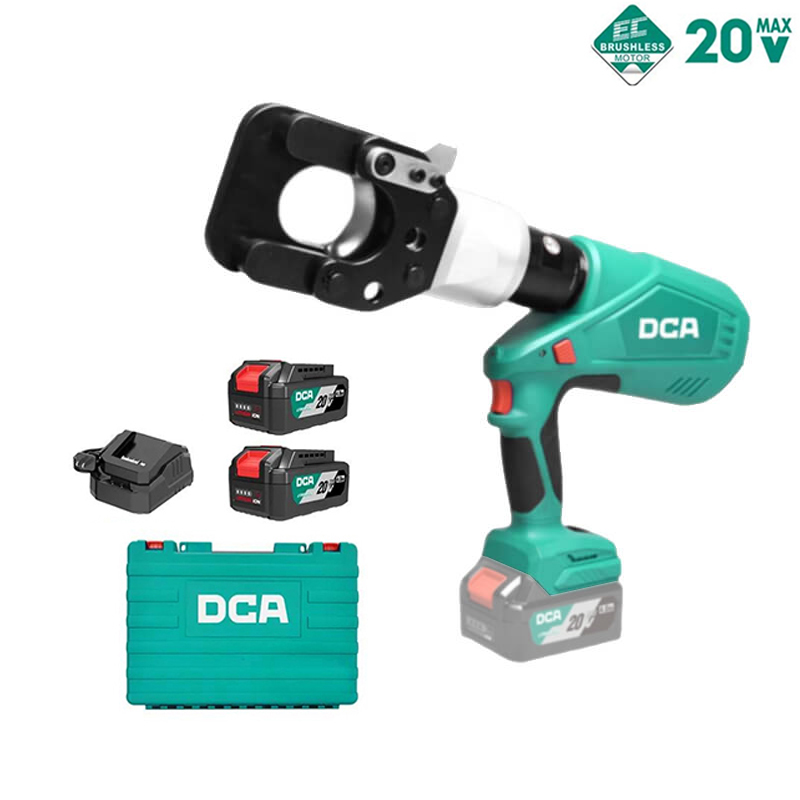 Máy cắt cáp thủy lực dùng pin 20V DCA ADYJ55EM (2 Pin 4.0Ah & 1 Sạc)